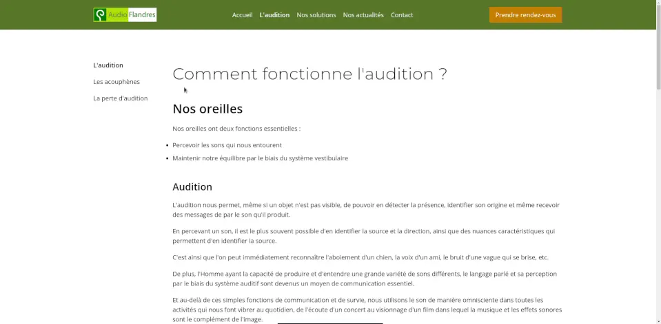 Audio Flandres information